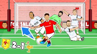 🔴2-1! Man United vs Liverpool!🔴 The Cartoon (Sancho Rashford Parody Goals Highlights 22-23)