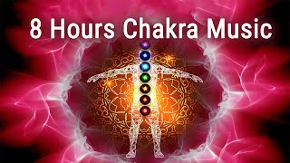 All 7 Chakras Solfeggio Frequencies, Full Body Energy Cleanse, 8 Hours Chakra Music, Aura Cleanse