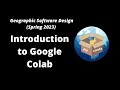 GEOG-510 Week 4 - Introduction to Google Colab and JupyterLite