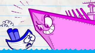 Pencilmate Sinks A Ship At Sea?! - New Pencilmation Cartoons
