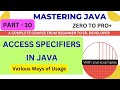 Lec10 - Java Access Modifiers Made Simple! 💡 | Learn with Real-Time Examples