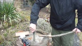 Cudeman  jj sk1  --  Messer  Test  --  Survival Speer  bauen und werfen!!