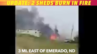 UPDATE: 2 Sheds Burn In Grass Fire By Emerado, ND