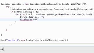 Android Developing Applications Tutorial 137 Geocoding a Location for an Address