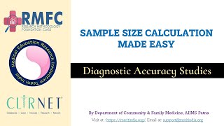 1st Webinar : Diagnostic Accuracy Studies