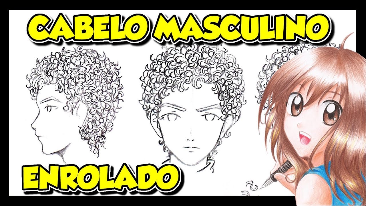Anime Cabelo Ondulado Masculino
