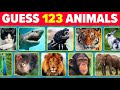 Guess 123 Animals in 3 Seconds | Easy, Medium, Hard, Impossible