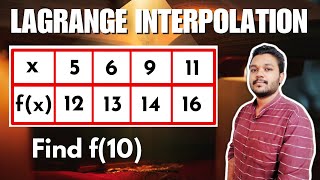 Lagrange Interpolation | Example 2 | Engineering mathematics | Mathspedia |