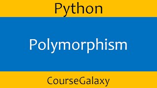 Polymorphism In Python