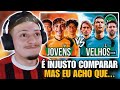 ♫ SELEÇÃO DOS JOVENS vs SELEÇÃO DOS VETERANOS! QUEM GANHA? | FutParódias | REACT