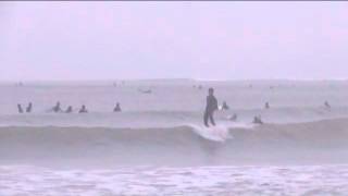 20141005【台風18号の波】朝の逗子海岸サーフィン