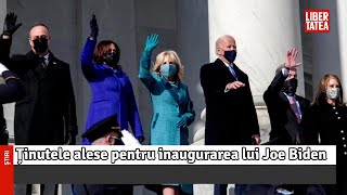 Ținutele alese pentru inaugurarea lui Joe Biden. Ce au purtat Michelle Obama, Lady Gaga și...