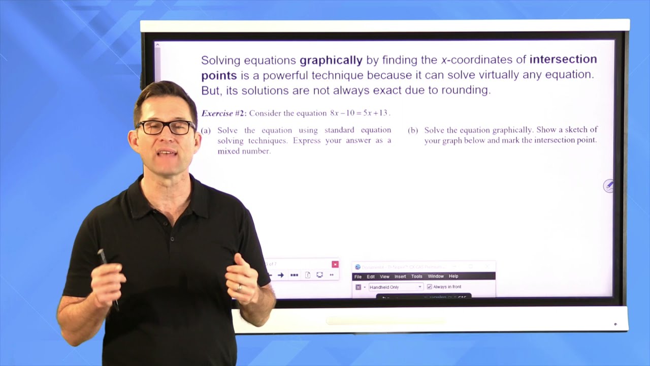 N-Gen Math Algebra I.Unit 5.Lesson 6.Solving Equations Graphically ...