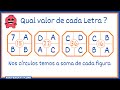 QUAL É O VALOR DE CADA LETRA ? - Desafio de Matemática Básica