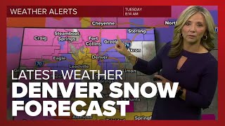 Denver snow forecast: What to expect as winter storm warning, advisory goes into effect