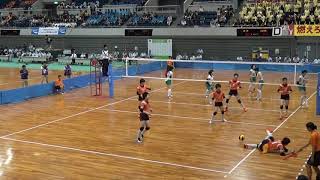 2015年IH バレーボール 女子 準決勝 文京学院大女（東京）vs 誠英（山口）①