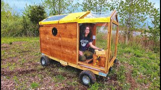 Stormy Night Adventure in Homemade Electric Camper