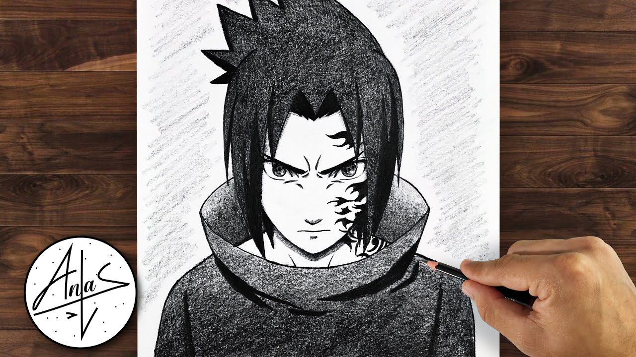 How To Draw SASUKE UCHIHA | Drawing Tutorial (step By Step) - YouTube