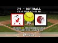 Iowa High School Softball: Estherville Lincoln Central @ Spirit Lake 7/1/21