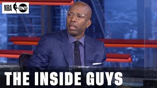 Kenny Smith Walks Off the Inside Set In Support of NBA Players | NBA on TNT