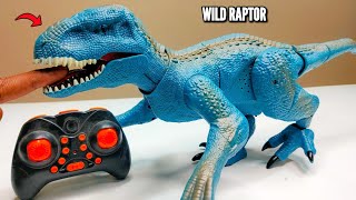 RC Fastest Jurassic Dino Raptor Unboxing \u0026 Testing – Chatpat toy tv