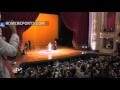 Pope Francis receives musical greeting at Rio's Municipal Theater