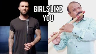Maroon 5 - Girls Like You ft. Cardi B ( English Song ) On Flute.