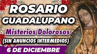 ROSARIO GUADALUPANO 6 DE DICIEMBRE (SIN ANUNCIOS INTERMEDIOS) 🌷 Misterios Dolorosos 🙏