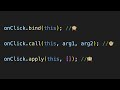 bind vs call vs apply | Javascript Interview Questions