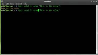 tput - tutorial #1 colors - BASH - Linux