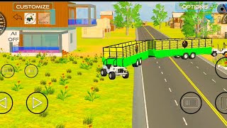 Mahendra thar 4×4 double trolley stunt//Indian Vehicles Simulator 3D - Android Gameplay