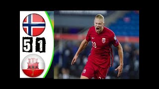 Norway vs Gibraltar 5 - 1 | Highlights \u0026 Goals | World Cup Qualified Qatar 2021