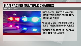Henderson Co. man arrested after stabbing family members