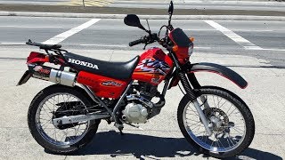 Moto Honda Xlr 125 Route Des Cretes Depuis Aurillac Cantal