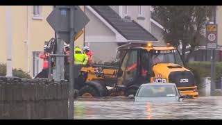 VIRGIN MEDIA NEWS IRELAND - DEVASTATING FLOODING HITS MIDLETON CORK - STORM BABET