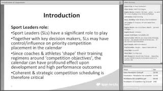 Periodization of Competition