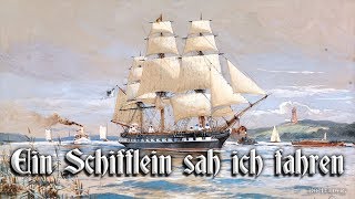 Ein Schifflein sah ich fahren [German navy song][+English translation]