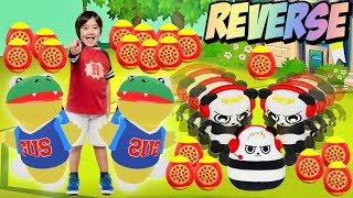 Tag with Ryan - Combo Panda In Reverse All Characters Unlocked All Costumes Mystery Surprise Egg