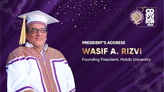 President, Wasif Rizvi Speech | HU Convocation 2022