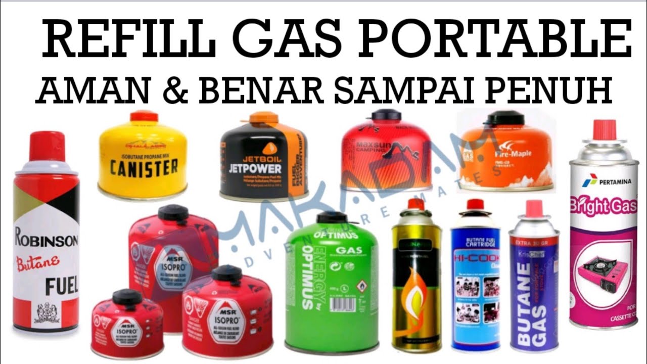 Cara Refill Isi Ulang Gas Kaleng Canister Botol Portable Camping Hiking ...