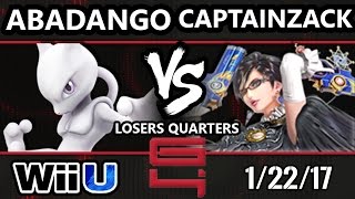 Genesis 4 Smash 4 - LG | Abadango (Mewtwo) Vs. DMG | CaptainZack (Bayonetta) SSB4 Losers Quarters