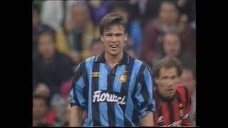 Channel 4 Football Italia Mezzanotte 1993-94:  Milan vs Inter_Peter Brackley