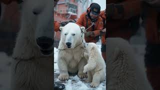 How Scientists Saved an Injured Polar Bear Mom #animal #animals #wildlifeheroes #conservationheroes