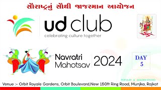 DAY 5 I Uma Dynamic Club Rajkot Navratri Mahotsav 2024 #live