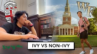 Ivy League VS Non-Ivy: College Day in the Life - Brown University & Wake Forest University