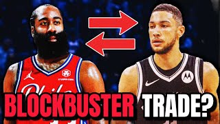 SIXERS TO TRADE BEN SIMMONS FOR JAMES HARDEN??? | Sixers And Nets To Discuss Trade Before Deadline