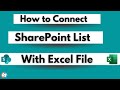 How to Connect SharePoint List to Excel Sheet Directly without using Power Automate