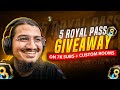 PUBG MOBILE LIVE UC/CASH CUSTOM ROOMS | 5 RP GIVEAWAY ON 7K SUBS