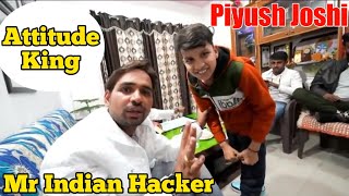 Mr Indian Hacker React Attitude King Piyush Joshi | Ghamandi Piyush Joshi | Sourav joshi vlogs