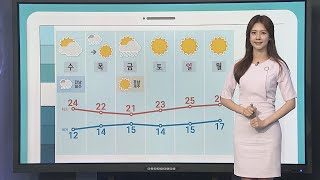 [날씨클릭] 황사 섞인 요란한 비…오후 공기질 회복 / 연합뉴스TV (YonhapnewsTV)